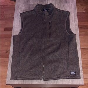Men's Brown Fleece Vest